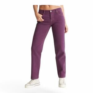 PACSUN Jeans Eco Violet Low Rise Button Fly Purple 100% Cotton - Size 25